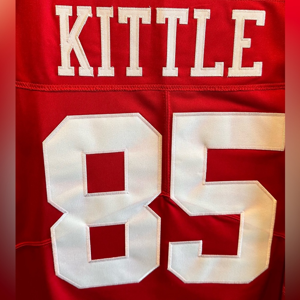 49ers George Kittle Scarlet Jersey